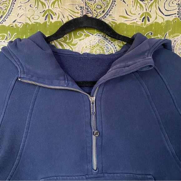 Lululemon Night Sea Scuba Oversized Half-Zip Hoodie Size Extra Small/ Small - Picture 3 of 16